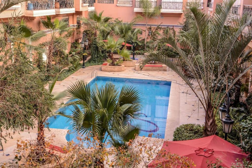 Beautiful, Great Equipped 122 M Holiday Apartment Near Majorelle Garden And Gueliz With Pool Views And A Large Balcony And Terrace مراكش المظهر الخارجي الصورة